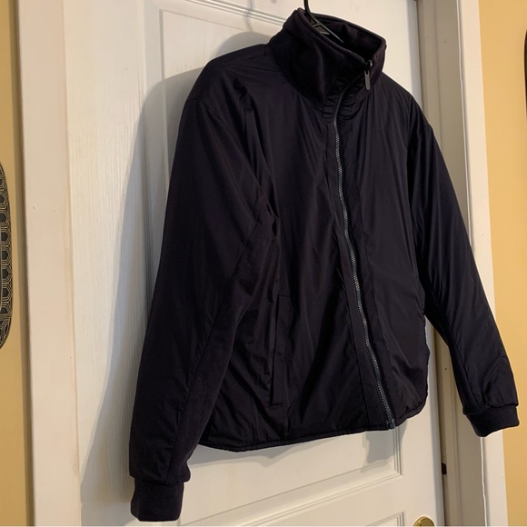 Lululemon athletica quilted or nylon reversable bomber style jacket. NAVY - Picture 13 of 16